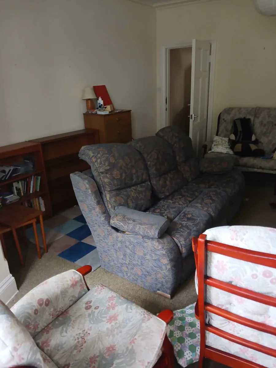 Living Room before clearance in Lancaster
